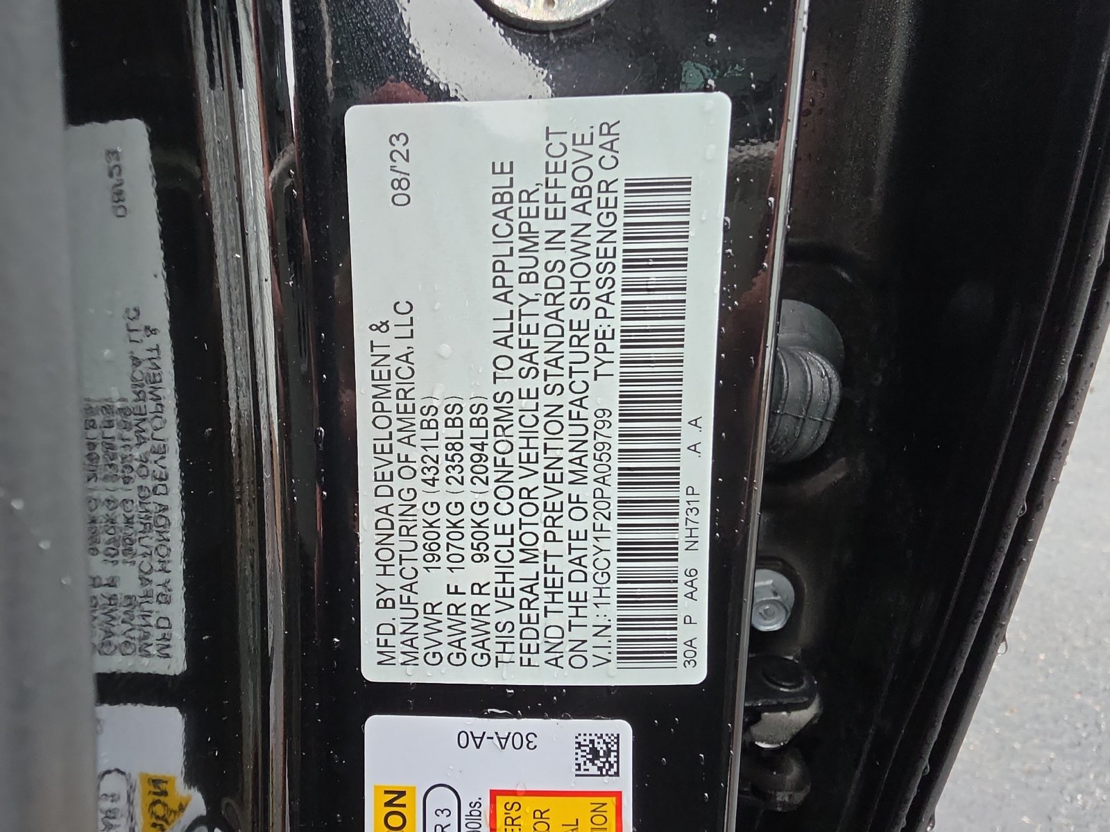 Certified 2023 Honda Accord LX image 27