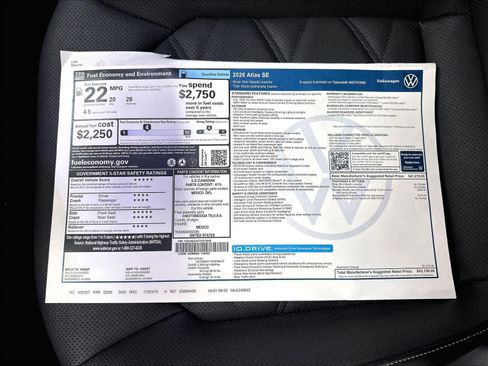 New 2026 Volkswagen Atlas SE AWD/4WD image 14