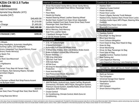 New 2026 MAZDA CX-50 Meridian Edition w/ Weather Package AWD/4WD image 22