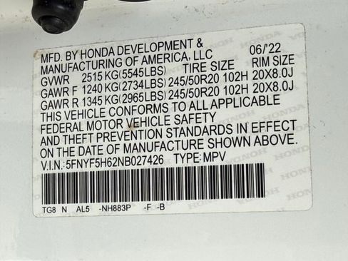 Used 2022 Honda Pilot Touring image 33
