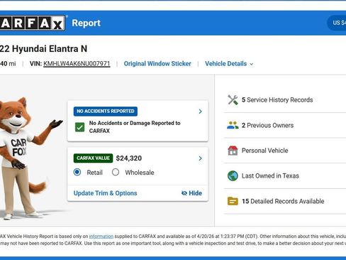 Used 2022 Hyundai Elantra N image 10