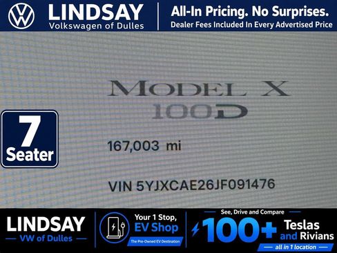 Used 2018 Tesla Model X 100D AWD/4WD image 21
