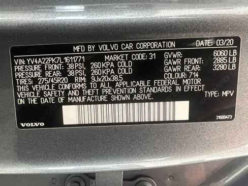 Used 2020 Volvo XC90 T6 Momentum w/ Protection Package Premier AWD/4WD image 29