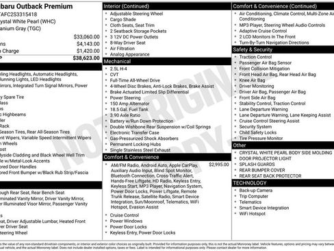 Used 2025 Subaru Outback Premium image 8