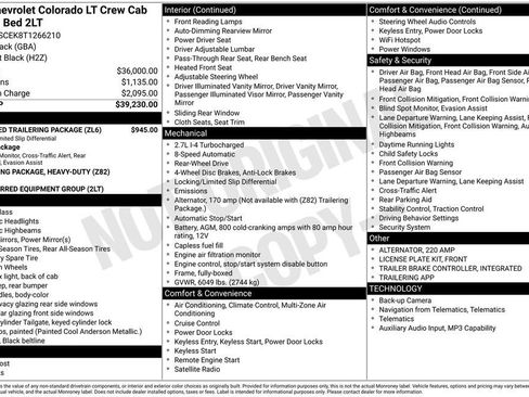 New 2026 Chevrolet Colorado LT w/ Advanced Trailering Package RWD image 2
