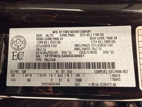 Used 2025 Ford F150 XLT w/ Equipment Group 301A Standard AWD/4WD image 52