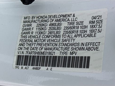 Used 2021 Honda CR-V EX-L image 12