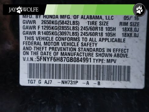 Used 2016 Honda Pilot EX-L image 13