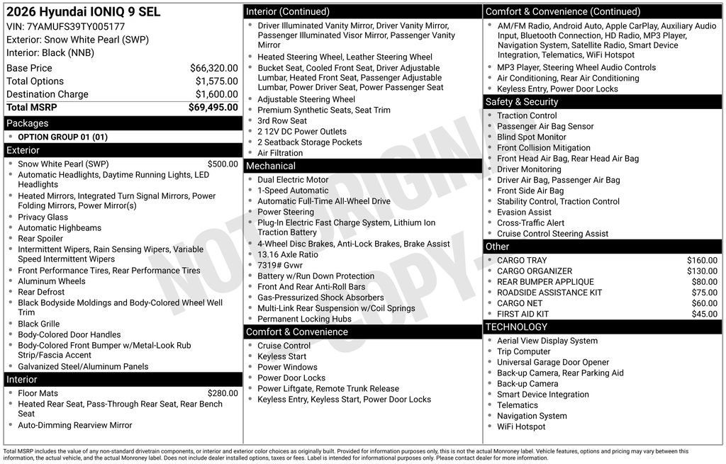 New 2026 Hyundai Ioniq 9 SEL AWD/4WD image 6