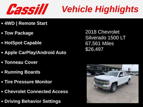 Used 2018 Chevrolet Silverado 1500 LT w/ All Star Edition AWD/4WD image 3