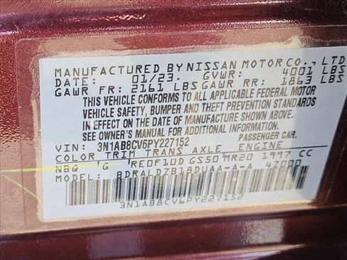 Used 2023 Nissan Sentra SV w/ All-Weather Package FWD image 28