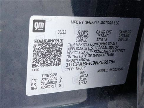 Used 2022 Chevrolet Silverado 1500 Custom image 15