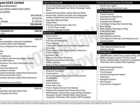 Used 2023 Toyota bZ4X XLE w/ Weather Package image 2