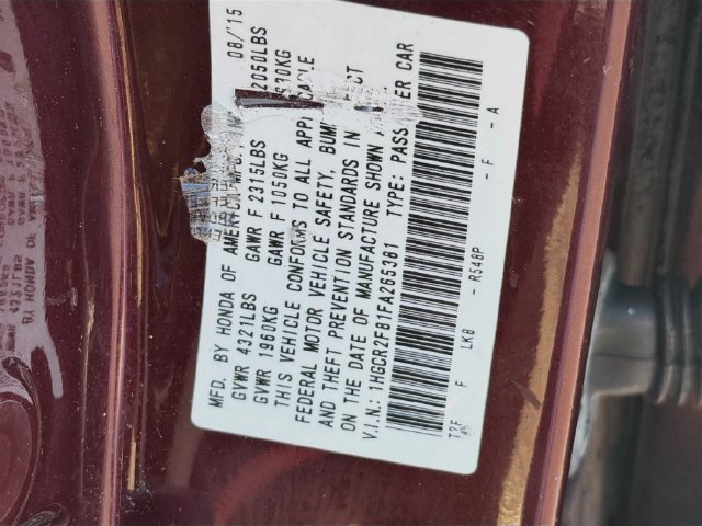 Used 2015 Honda Accord EX-L image 26