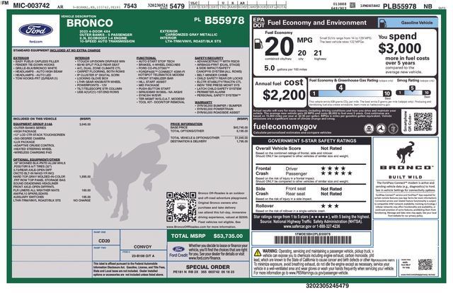 Used 2023 Ford Bronco Outer Banks AWD/4WD image 19