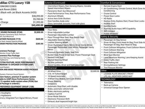 Used 2024 Cadillac CT5 Luxury w/ Sun And Sound Package AWD/4WD image 2