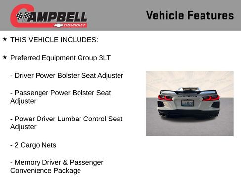 Used 2022 Chevrolet Corvette Stingray Premium Conv w/ Z51 Performance Package image 5