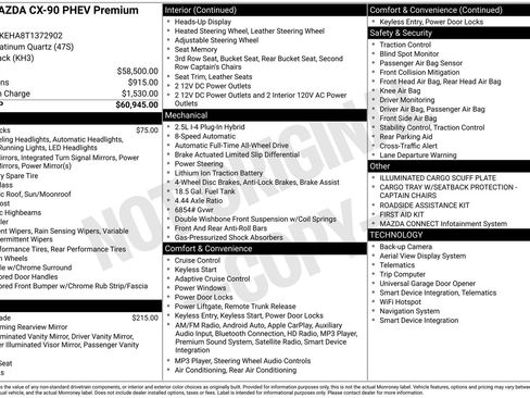 New 2026 MAZDA CX-90 Plug-In Hybrid w/ Premium Plus image 22