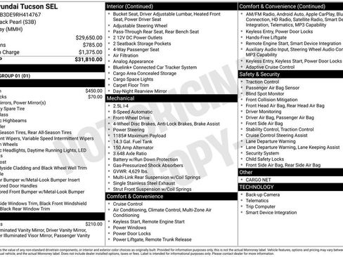 Used 2024 Hyundai Tucson SEL FWD image 31
