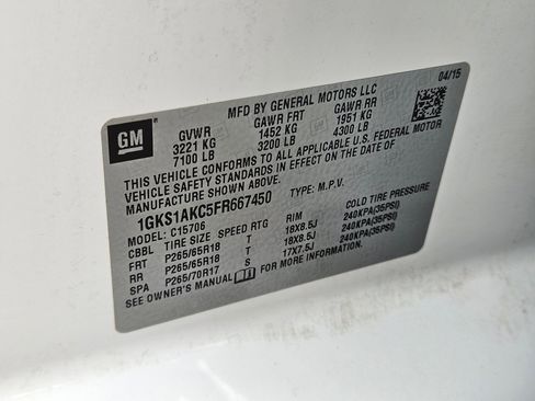 Certified 2015 GMC Yukon SLE w/ Convenience Package RWD image 28