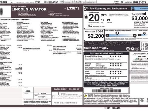 Certified 2023 Lincoln Aviator Reserve w/ Equipment Group 201A AWD/4WD image 35