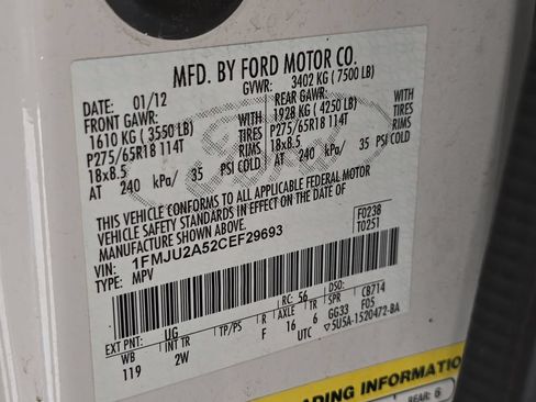 Used 2012 Ford Expedition Limited AWD/4WD image 36