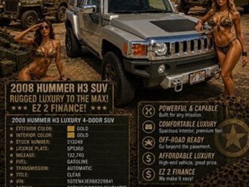 Used 2008 HUMMER H3 Luxury AWD/4WD image 14