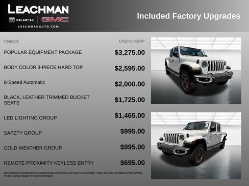 Used 2021 Jeep Gladiator Overland w/ Popular Equipment Package AWD/4WD image 11