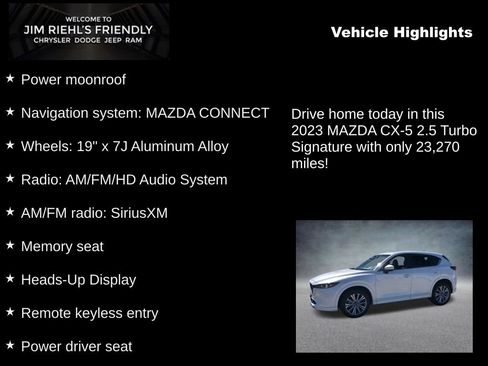 Used 2023 MAZDA CX-5 Signature AWD/4WD image 5