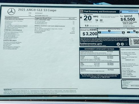 New 2025 Mercedes-Benz GLE 53 AMG 4MATIC Coupe image 27
