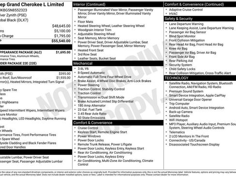 Certified 2022 Jeep Grand Cherokee L Limited w/ Black Appearance Package AWD/4WD image 13