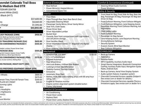 Used 2024 Chevrolet Colorado Trail Boss w/ Technology Package AWD/4WD image 12