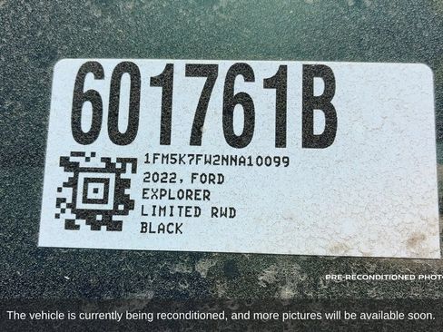Used 2022 Ford Explorer Limited w/ Hybrid Equipment Group 310A RWD image 19