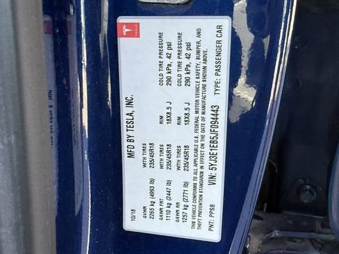 Used 2018 Tesla Model 3 Long Range AWD/4WD image 6