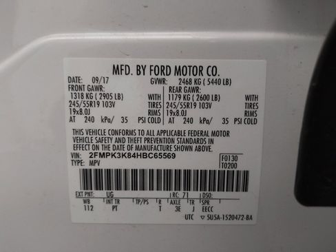 Used 2017 Ford Edge Titanium w/ Equipment Group 302A FWD image 33
