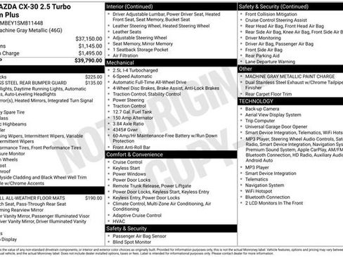 Certified 2025 MAZDA CX-30 2.5 Turbo w/ Premium Plus Pkg AWD/4WD image 29