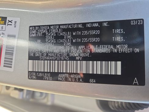 Used 2023 Toyota Highlander Limited FWD image 36