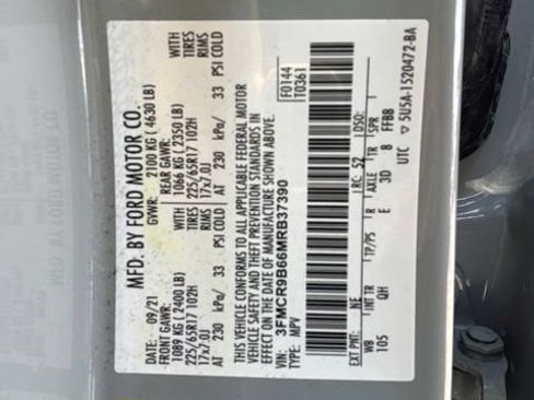 Used 2021 Ford Bronco Sport Big Bend w/ Big Bend Package (96B) AWD/4WD image 32