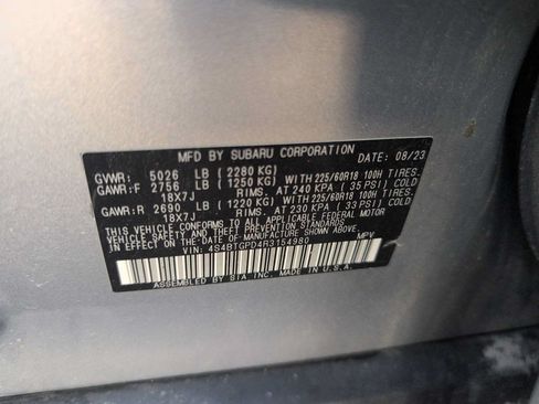 Certified 2024 Subaru Outback Touring XT AWD/4WD image 32