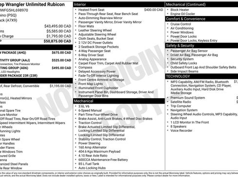 Used 2017 Jeep Wrangler Unlimited Rubicon w/ Max Tow Package AWD/4WD image 31