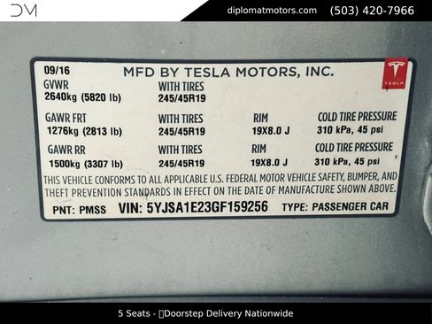 Used 2016 Tesla Model S 90D AWD/4WD image 44