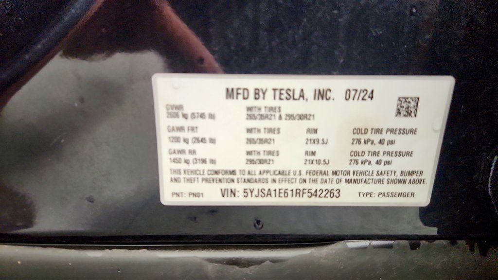 Used 2024 Tesla Model S Plaid AWD/4WD image 21