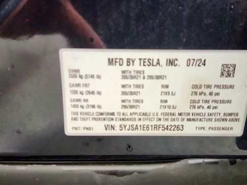 Used 2024 Tesla Model S Plaid AWD/4WD image 21