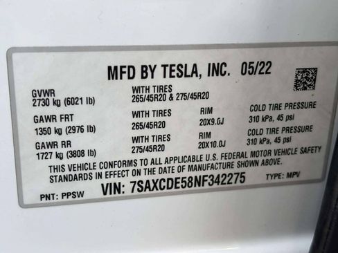 Used 2022 Tesla Model X AWD/4WD image 38