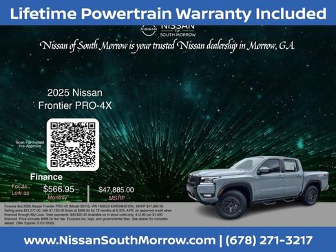 New 2025 Nissan Frontier PRO-4X w/ Pro Convenience Package image 5