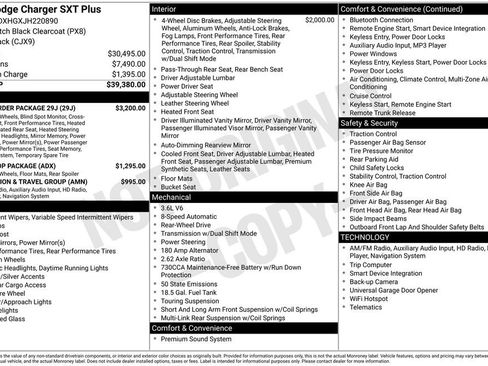 Used 2018 Dodge Charger SXT Plus w/ Quick Order Package 29J image 27