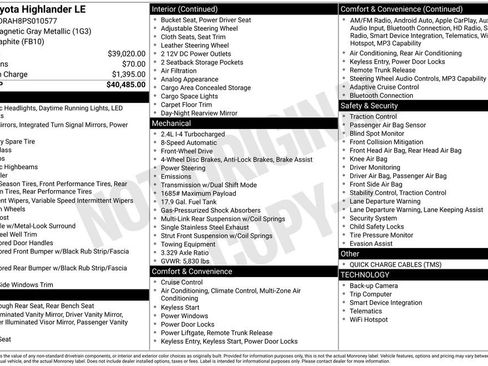 Used 2023 Toyota Highlander LE image 14