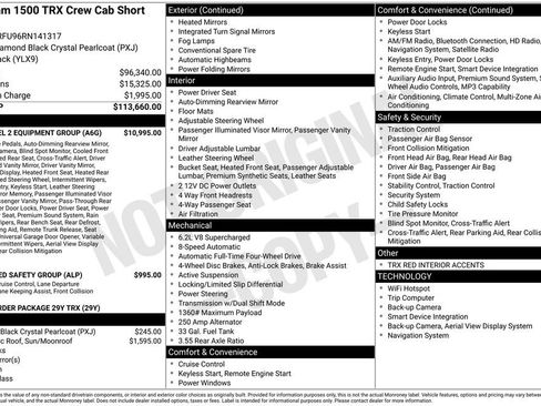 Used 2024 RAM 1500 TRX w/ TRX Level 2 Equipment Group AWD/4WD image 31