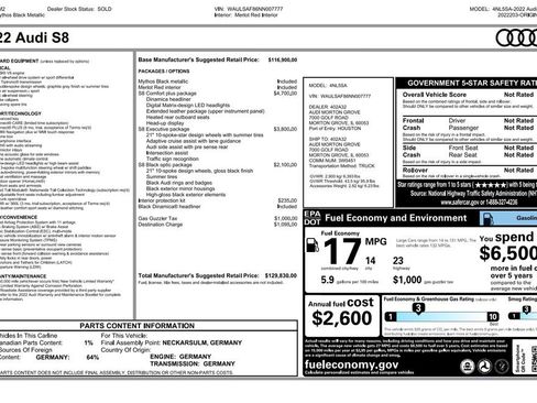 Used 2022 Audi S8 image 2