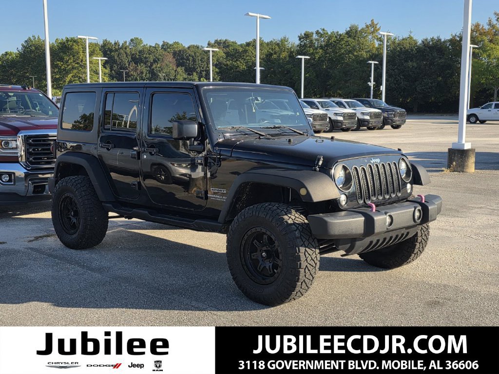 Used 2017 Jeep Wrangler Unlimited Sport w/ Quick Order Package 24S AWD/4WD image 1